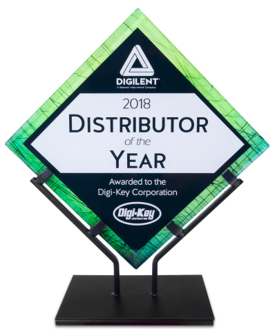Digilent Recognizes Digi-Key as The Distributor of the Year 2018 (Photo: Business Wire)