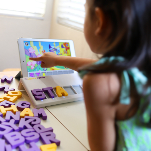 Square Panda’s multisensory playset interacts with tablets to create a learning playground that helps children build reading skills. (Photo: Business Wire)