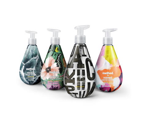 method, the global home and personal care brand known for its innovative product design, will license artwork from Minted that will be featured on their iconic soap bottles in a limited-edition collection. (Photo: Business Wire)