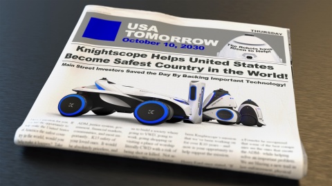 Knightscope envisions a safer America with Security Robots. (Graphic: Business Wire)