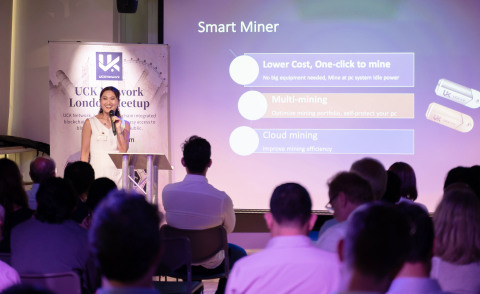 Helen Zhang introducing UCK Smart Miners