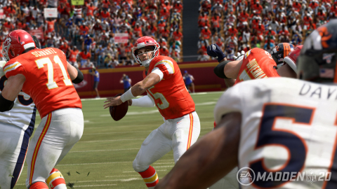 Kansas City Chiefs Quarterback Patrick Mahomes in EA SPORTS Madden NFL 20 (Graphic: Business Wire)