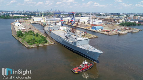 The SS Antares arrives at Philly Shipyard. (Photo: Business Wire)