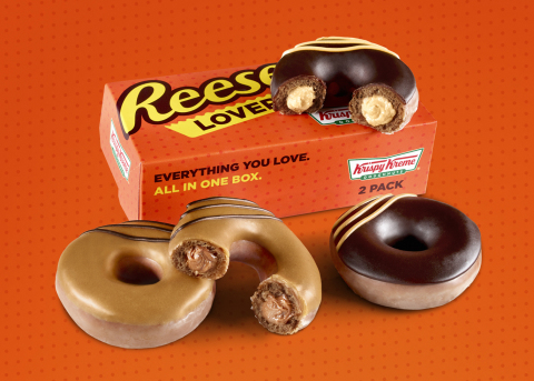 Two new doughnuts created for chocolate lovers and peanut butter lovers alike, available for a limited time beginning Monday, Aug. 5 (Photo: Business Wire)