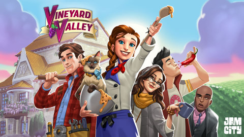 Jam City's new mobile game Vineyard Valley (Graphic: Business Wire)