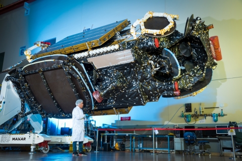 The Maxar-built Intelsat 39 communications satellite is performing according to plan after its launch. Image: Maxar