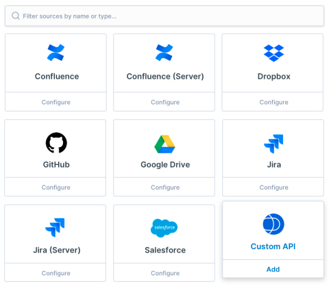 Using Elastic Enterprise Search, teams can connect popular cloud-based applications, as well as custom API sources  (Graphic: Business Wire)