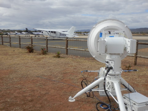 HAPSMobile joined Facebook's High Altitude Platform Station (HAPS) flight demonstration conducted on August 8, 2019 in Oudtshoorn, South Africa. A small general aviation aircraft was equipped with Facebook's advanced communication system. (Photo: Business Wire)