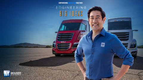 Global distributor Mouser Electronics and engineer spokesperson Grant Imahara join forces for the fifth consecutive year to launch Engineering Big Ideas, the latest series in Mouser’s Empowering Innovation Together program. The four-part series will explore the process of turning an idea into a product and examine the path to commercialization — from discovery to design and eventually development. To learn more, visit www.mouser.com/empowering-innovation/Engineering-Big-Ideas. (Photo: Business Wire)