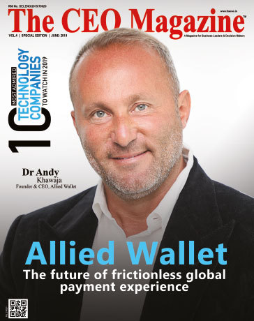 Andy Khawaja of Allied Wallet on the cover of The CEO Magazine (Photo: Business Wire)