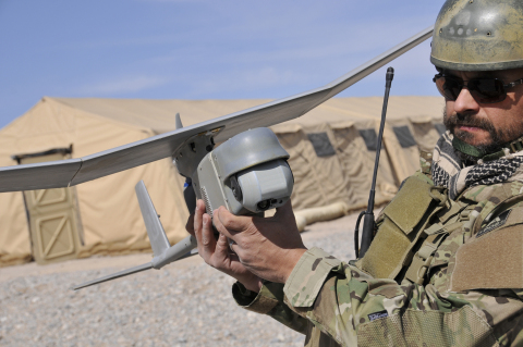 AeroVironment RQ-11B Raven Small Unmanned Aircraft System designed for land-based operations (Photo: AeroVironment)