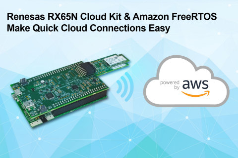 Renesas RX65N Cloud Kit & Amazon FreeRTOS Make Quick Cloud Connections Easy (Graphic: Business Wire)