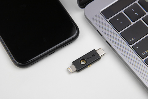The YubiKey 5Ci is the perfect solution for strong hardware-backed authentication across iOS, Android, MacOS, or Windows devices. (Photo: Business Wire)