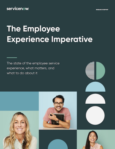 New Global Research by ServiceNow - "The Employee Experience Imperative" - Finds That a Great Employee Service Experience is Key to an Engaged and Productive Workforce (Graphic: Business Wire)