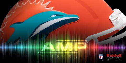 Miami Dolphins AMP Alternate Helmet (Graphic: Business Wire)