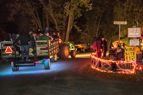 Haunted hayrides are one of many Halloween and fall activities families enjoy at Yogi Bear's Jellystone Park Camp-Resorts in the U.S. and Canada. (Photo: Business Wire)