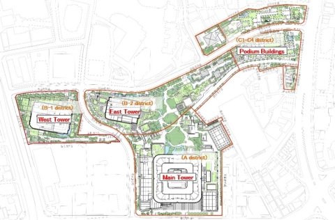 Site Plan of Toranomon-Azabudai Project (Graphic: Business Wire)