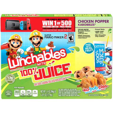 Starting on Sept. 1 and running through Nov. 30, Nintendo is partnering with LUNCHABLES to bring some of its most recognizable video game characters to select LUNCHABLES packages. (Photo: Business Wire)