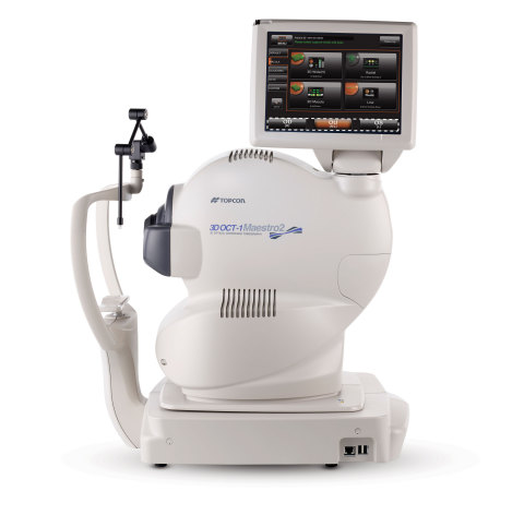 The new Maestro2 from Topcon is a fully automated OCT/Fundus Camera with OCT Angiography & Data Management! (Photo: Business Wire)