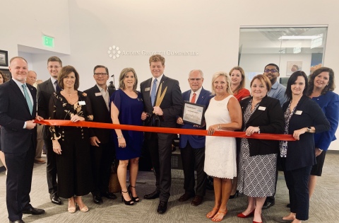 Acorn Growth Companies, a private equity firm investing exclusively in aerospace, defense and intelligence, recently celebrated the opening of its new Oklahoma City World Headquarters with a ribbon cutting and open house. (Photo: Business Wire)