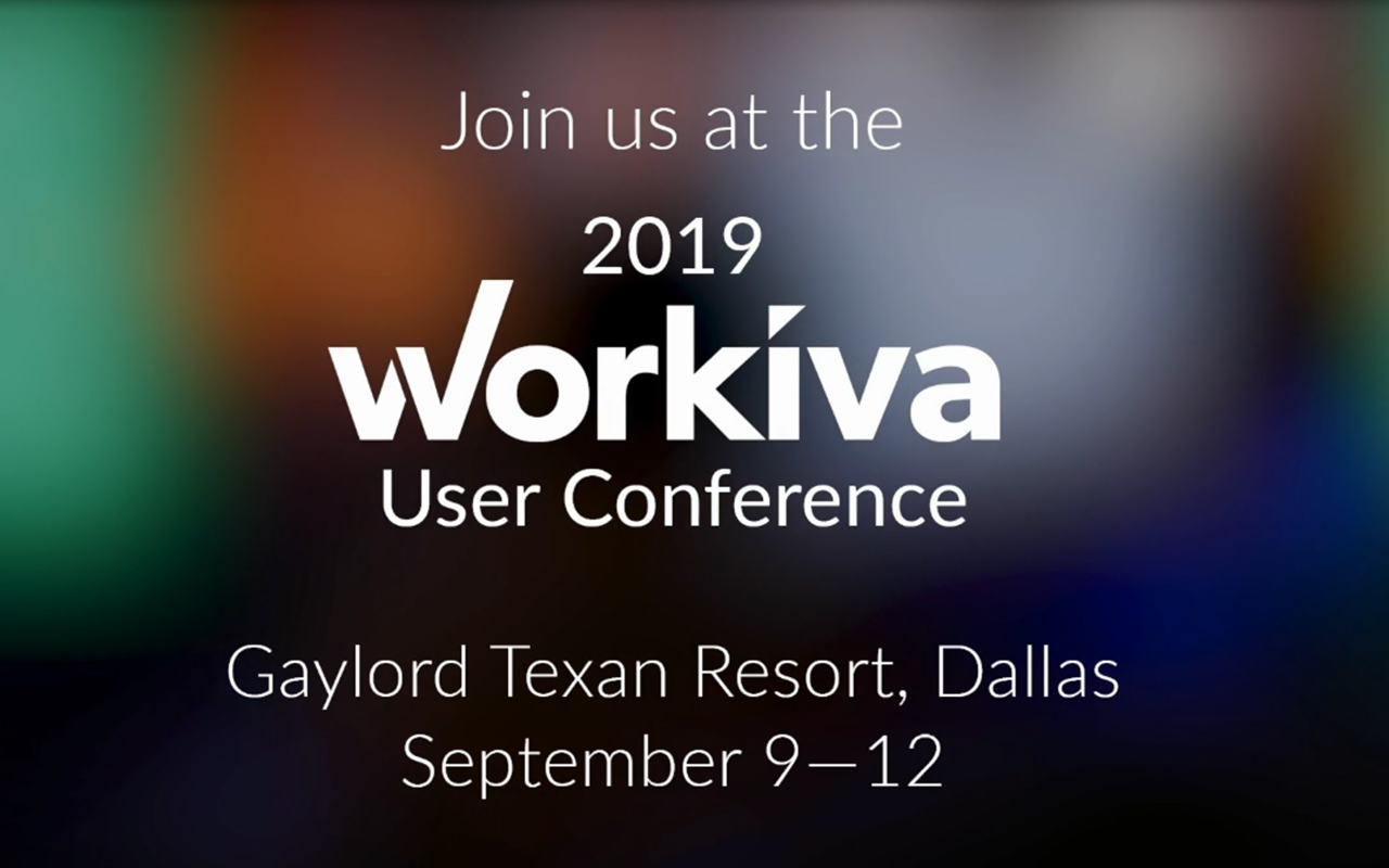 Workiva Announces 50 Customer and Partner Speakers and More Than 80 Sessions for Eighth Annual User Conference