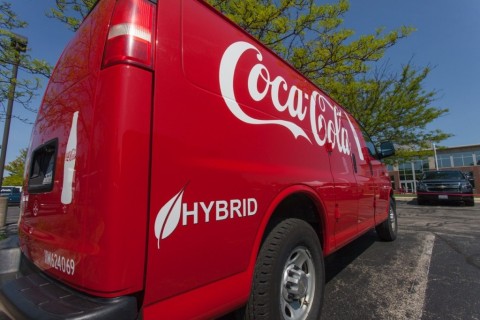 One of XL’s first customers, Coca-Cola, has deployed nearly 300 hybrid electric GMC Chevy Express vans to its fleet. (Photo: Business Wire)