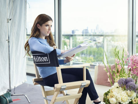Hilton is following up on the success of its first-ever celebrity-focused campaign starring Anna Kendrick with new “Expect Better. Expect Hilton.” TV commercials and social content. (Photo: Hilton)