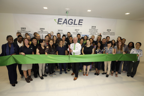 Eagle, an ISO-certified analytical laboratory, officially opened its new headquarters in southwest Houston on Aug. 27. Registered with the FDA, DEA and Texas Department of Public Safety, Eagle provides science-based testing and consulting services to 503A compounding pharmacies, 503B outsourcing facilities and pharmaceutical manufacturers worldwide. (Photo: Business Wire)