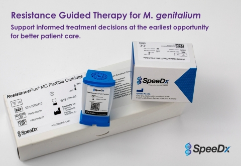 ResistancePlus MG FleXible simultaneously detects M. genitalium (Mgen) and macrolide resistance. SpeeDx, a trusted assay manufacturer, has partnered with Cepheid to provide Resistance Guided Therapy for Mgen on the GeneXpert sample-to-answer FleXible cartridge. (Photo: Business Wire)