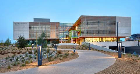 The Center for Novel Therapeutics on the campus of UC San Diego. Photo courtesy BioMed Realty.