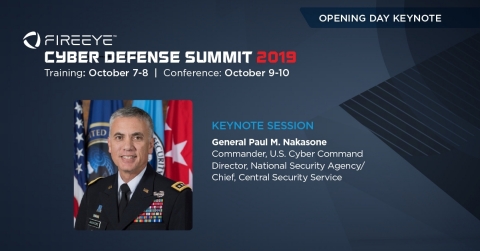 General Paul M. Nakasone will deliver the opening day keynote at FireEye Cyber Defense Summit in Washington D.C. (Photo: Business Wire)