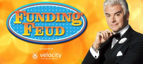 John O'Hurley, known for the role of J. Peterman on Seinfeld and as the fifth host of the Family Feud TV gameshow, will host Funding Feud at NAMB National 2019 (Graphic: Business Wire)