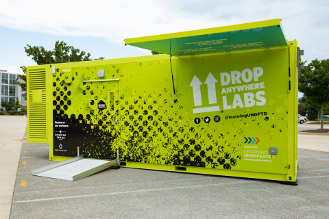 Supported by grants from the Rebuild Texas Fund and Qatar Harvey Fund, today Learning Undefeated introduced two Drop Anywhere Labs to serve Texas schools in areas hard-hit by Hurricane Harvey. (Photo: Business Wire)