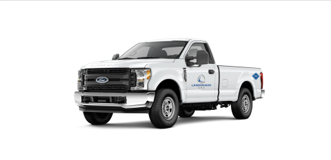 Ford F-250 provided by Landi Renzo to Los Angeles World Airports, equipped with an underbody CNG tank system. A new fleet of Ford F-250s and F-350s will be used at LAX. (Photo: Business Wire)