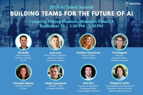 2019 AI Talent Summit: Building Teams For The Future of AI. September 19. Mountain View, CA. TalentSeer. (Graphic: Business Wire)