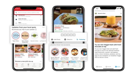 Yelp Connect is a new way for restaurants to share updates with consumers. (Graphic: Business Wire)