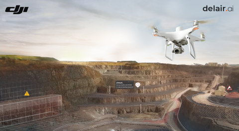 Through the support of DJI systems with the delair.ai platform, customers now have with Delair a one-stop shop and optimal panel of options for their digital transformation through visual data. (Photo: DELAIR)