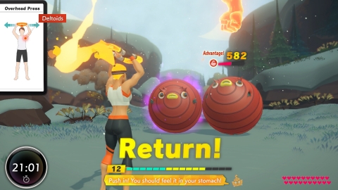 Ring Fit Adventure turns a typical adventure game on its head as players squat, press and flex their way through challenges designed for a wide range of body types and levels of fitness experience. (Graphic: Business Wire)