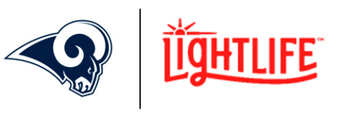 In the first-of-its kind partnership the Lightlife® Burger will be available at Los Angeles Rams home games this season, starting this Sunday, September 15 as the Rams take on the New Orleans Saints. (Graphic: Business Wire)