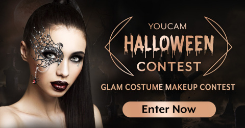 YouCam Makeup launches a Halloween Costume Contest inviting makeup artists to enter their best costume beauty looks for a chance to have their own AR virtual beauty style featured in app. (Photo: Business Wire)