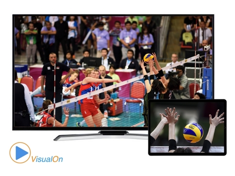 VisualOn and KDDI have partnered to enable Fuji Television Network, Inc. to provide fans a compelling experience for the 2019 FIVB Volleyball World Cup Japan. Viewers will be able to watch the matches in ultra-low latency as well as use a second screen to view different camera angles following popular players or watching a ceiling cam, allowing a better view of movements and tactics promising a revolutionary, immersive sports experience. (Photo: Business Wire)