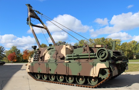 The new M88A3 configuration eliminates the necessity of using two vehicles to raise and move tanks, which have become heavier over time. (Photo: BAE Systems)