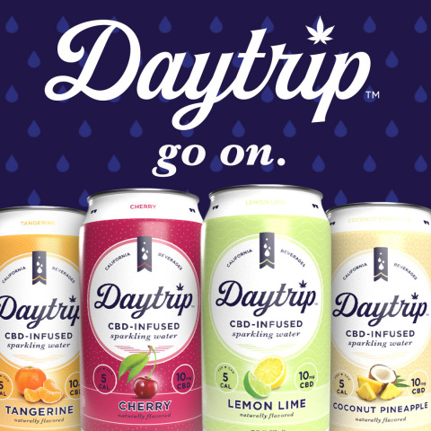 Daytrip's premier CBD infused sparkling water line. (Photo: Business Wire)