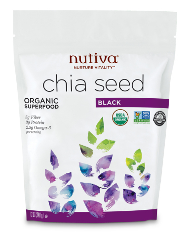 Nutiva, pioneer of plant-based organic superfoods that nurture vitality, today announced its line of Organic Chia Seeds is now Glyphosate Residue Free as certified by The Detox Project. (Photo: Business Wire)