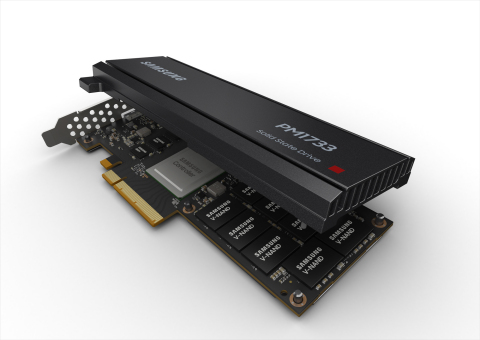 Samsung PM1733 PCIe Gen4 NVMe SSD - HHHL (card type) (Photo: Business Wire)