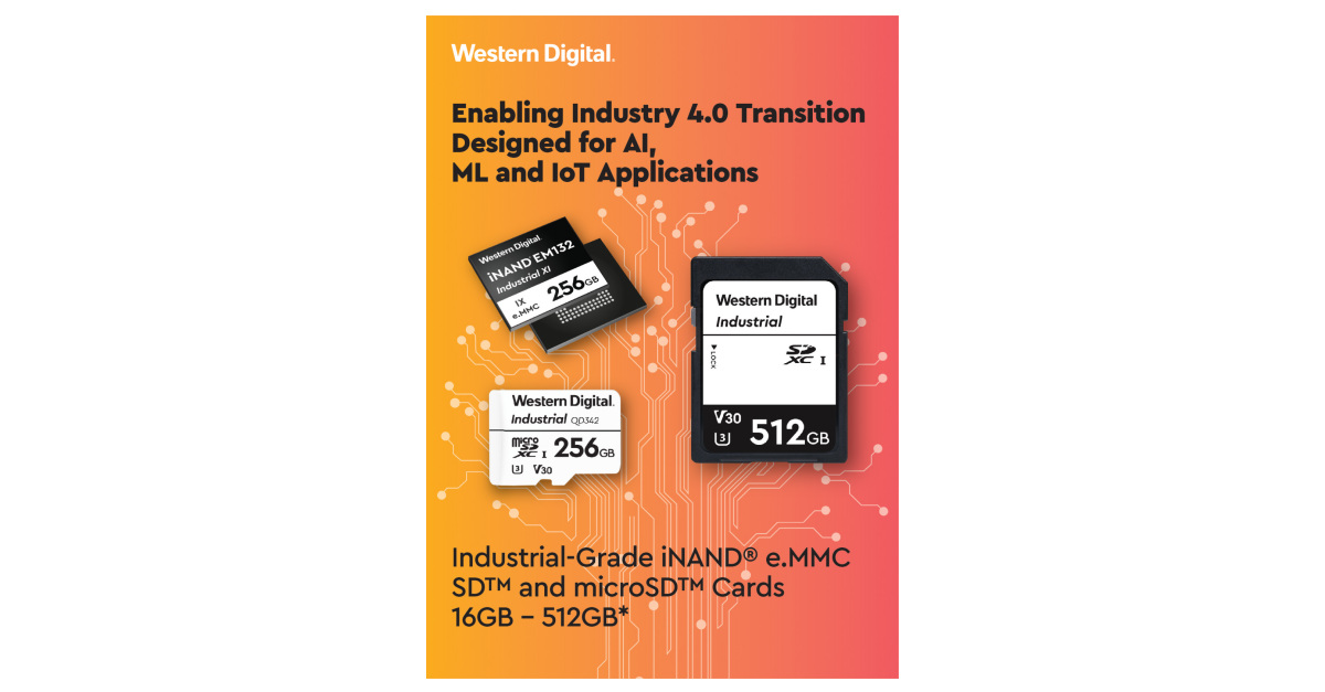 Western Digital Enables Industry 4.0 Transition With HighEndurance
