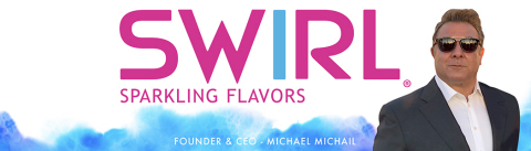Michael Michail, CEO of United Brands, is again ready to invigorate the industry through his latest brand, SWIRL. (Graphic: Business Wire)