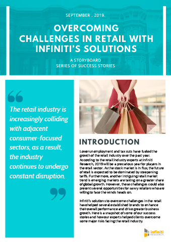 Overcoming retail industry challenges with Infiniti’s solutions: A rundown of our engagements for clients in the retail sector.