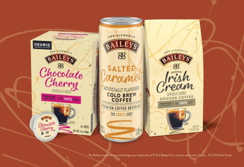 Kraft Heinz partners with iconic BAILEYS® Brand to bring indulgent flavors in Cold Brew, Roasted and K-Cup Coffees (Photo: Business Wire)