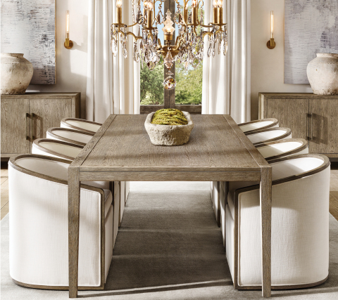 RH INTERIORS 2019 INTRODUCES THE FRENCH CONTEMPORARY DINING COLLECTION BY THE VAN THIELS (Photo: Business Wire)